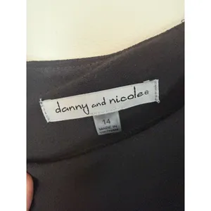 Danny And Nicole Black Bell Sleeve Dress Sz 14 thumbnail 4