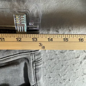 1612‎ | American Eagle Super Hi-Rise Distressed Jegging Jeans Grey Womens 6 Reg thumbnail 3