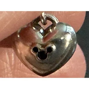 Pandora Disney Mickey Minnie Red Double Heart Dangle Charm S925 ALE Sterling thumbnail 6