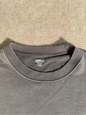 Aerie Women’s Charcoal Gray Cozy Split Hem Oversized Crewneck Sweatshirt - XS thumbnail 2