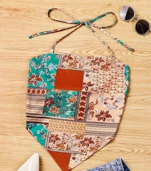 SheIn scarf top thumbnail 1