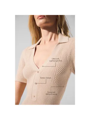 Women’s Alo Yoga Supernatural Sweater Dress Beige Macadamia Size XS thumbnail 4