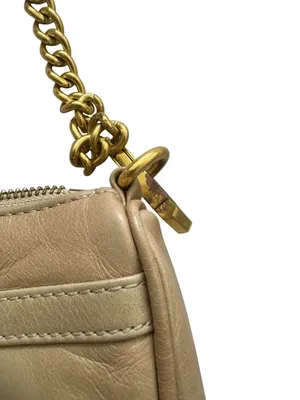 REBECCA MINKOFF Tan Gold Leather MAC Crossbody Bag thumbnail 4