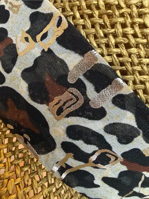 Source Unknown Straw Wide Brim Hat with Leopard Band - Brown thumbnail 9