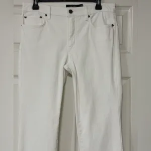 Ralph Lauren Women's Classic White Straight Leg Jeans Size 8 thumbnail 6