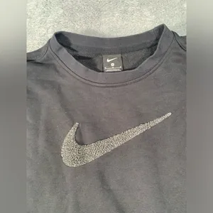 Nike black swoosh sweatshirt medium thumbnail 4