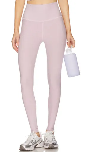 NWT Beyond Yoga Pale Pink Heather Caught in the Midi Spacedye Leggings thumbnail 1