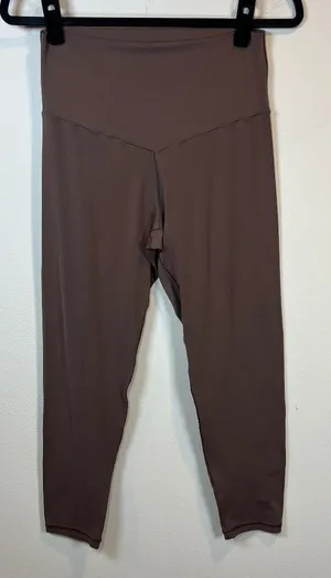 Offline by Aerie Real-Me High Rise 7/8 Leggings Brown Buttery Soft Neutral Large thumbnail 1