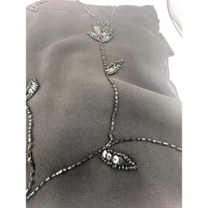 NWT: Dress Barn‎ Scarf W Beaded Floral Design Throughout thumbnail 5