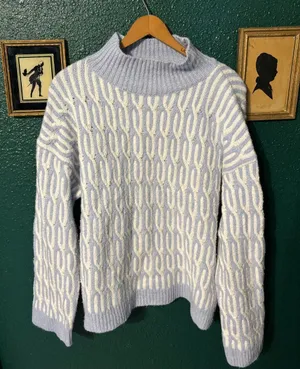 Haven Well Within Sz Large Organic Cotton Jacquard Sweater thumbnail 1