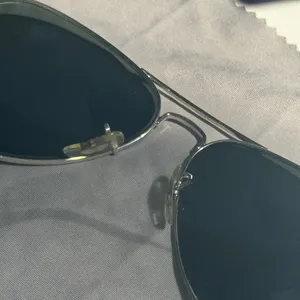 Ray-Ban Aviator Sunglasses - Silver Frame with Gray Metallic Lenses thumbnail 5