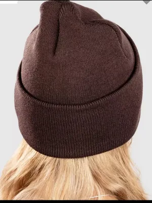 VON DUTCH Patcher Beanie Embroidered Pink Patch Velvet Brown One Size NEW thumbnail 6
