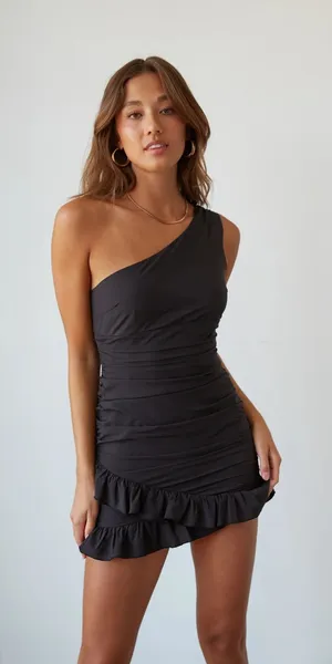 American Threads Dress Black thumbnail 1