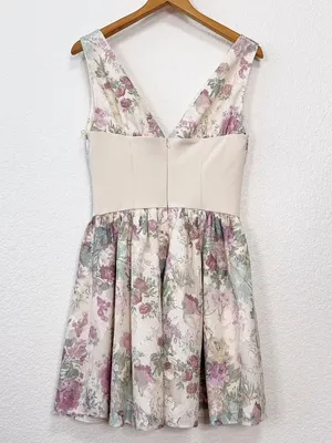 Arose Studio Grace Sleeveless Plain Corset Waist Mini Dress $158 One Size thumbnail 6