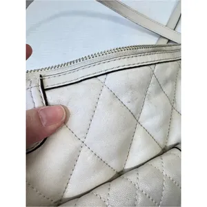 Coach Poppy Vintage Y2K Cream Quilted Shoulder Bag Handbag Purse Leather thumbnail 13