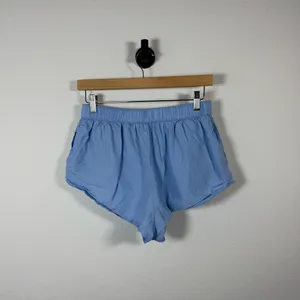 By Anthropologie Women’s Pleated Skirty Boxer Sleep Shorts Blue Size S thumbnail 4