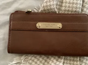 Michael Kors Brown Leather Wallet thumbnail 1
