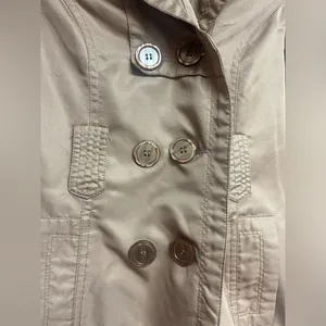Yoki New York Waterproof Trench Coat Size‎ M Beige Classic Rain Jacket (No Belt) thumbnail 5
