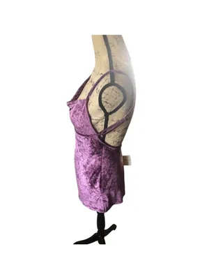 Free People All Night Velvet Tank Top Size S Purple (Fig Jam) thumbnail 5