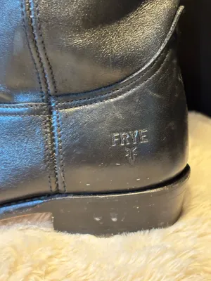 Frye Riding Boots Leather Black Melissa Pull-On thumbnail 7