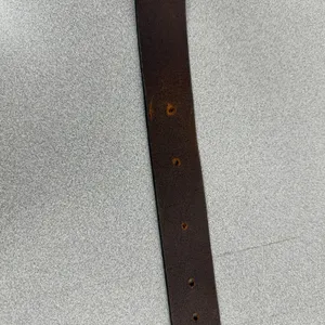 LOFT Belt Womens Medium Brown Genuine Leather Silver Buckle Preppy Casual USA thumbnail 6