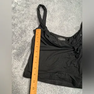 White fox black cropped tank top XS thumbnail 7