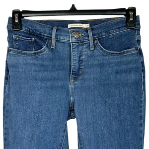 Levi’s SZ 28 - 311 Shaping Skinny Jeans Distressed Mid-Rise Stretch Blue Womens thumbnail 2