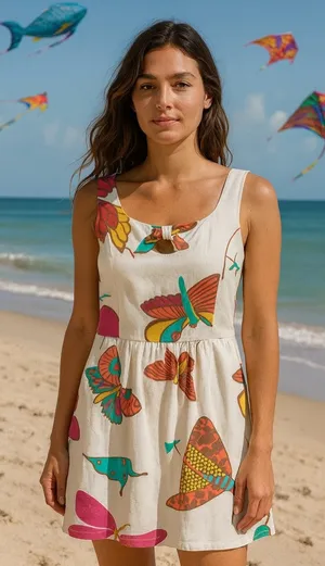 Judith March Butterfly Kite Sun Dress Size Small thumbnail 1