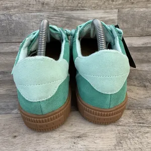 Reef Lay Day Seas Womens 9.5 Green Duo Suede Sneakers CJ7205 New thumbnail 4