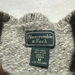 VTG 90s Wool Abercrombie and Fitch Sweater Women's SZ M Made In Canada Y2K thumbnail 2