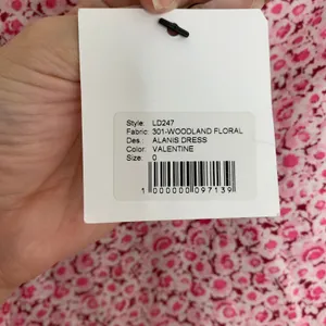 LoveShackFancy LSF Jessie Silk-Blend Mini Floral Feminine Pink Dress Small thumbnail 15