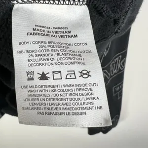 Nike Icon Clash Fleece Sweatshirt All over logo‎ Black L Athletic Workout thumbnail 7
