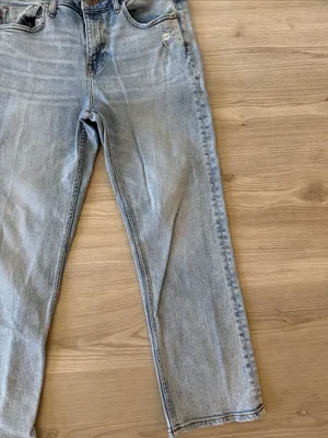 VIGOSS Light Wash High-Rise Slim Straight Jeans thumbnail 5