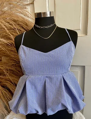Peach Love Back Tie Bubble Tank thumbnail 1