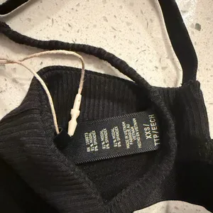Skims ribbed scoop bralette NWT soot black XXS thumbnail 4