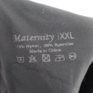 Maternity High Waisted Black Leggings XXL Stretch Comfort Over the Bump thumbnail 3