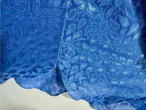 Vintage Y2K Petra Fashions Blue Burnout Floral Mini Dress Made USA thumbnail 7