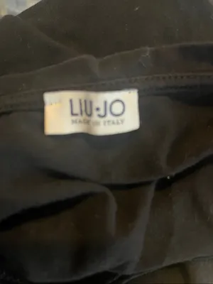 Liu Jo Black Graphic Tee with White Star & Text Design small thumbnail 4
