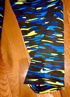 Nike Pro Haze Compression Capri dry fit Legging 729415-480 blue,black,neon green thumbnail 8