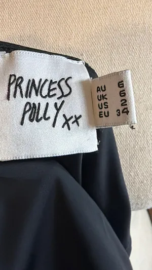 Princess Polly Black Ruched Scoop Tank thumbnail 4