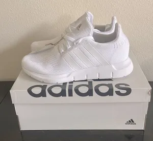 adidas White Athletic Running Shoes thumbnail 1