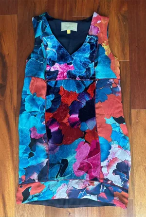 Leifsdottir silk shift dress Blue Size 4 thumbnail 1