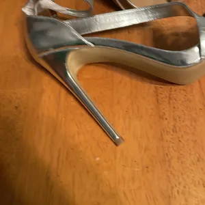 Steve Madden Silver stiletto strappy sandals thumbnail 6