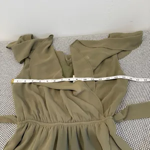 Baltic Born Womens Katya Ruffle Maxi Dress | Dusty Olive In Green XS thumbnail 9
