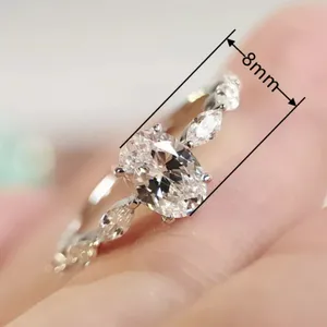 Gorgeous White Sapphire 925 Sterling Silver thumbnail 3
