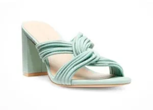 NWOB Stuart Weitzman Twist Block Suede Mules‎ thumbnail 1