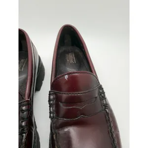 G.H. Bass Weejuns Penny Loafers Womens 7 Burgundy Lug Sole thumbnail 6