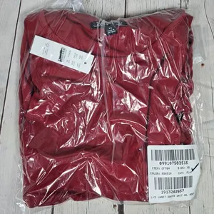 J. Crew Long-sleeve dress‎ in jersey crepe Berry Sangria XS NWT Ruched Midi thumbnail 6
