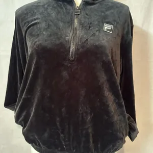 Fila Black Velour Women's Hoodie thumbnail 8