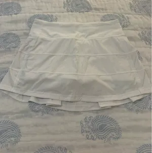Lululemon Pace Rival Skirt White thumbnail 3